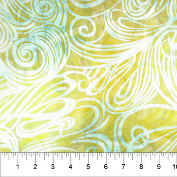 Color Me Banyan Batik Blooms Yellow Floral Batik Fabric by Banyan Batiks  Studio - Northcott Fabrics