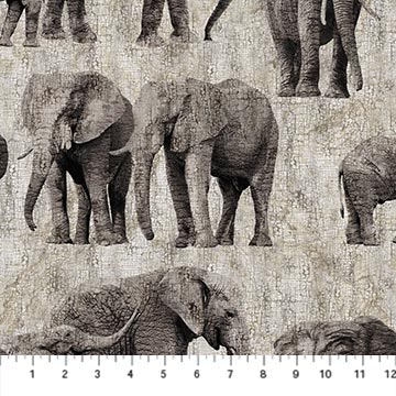 100% High Quality Quilt Shop Cotton Elephant Skin Texture in Blue from New Dawn Digital Print Collection for Northcott Fabric