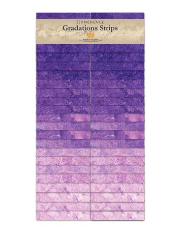 Stonehenge Gradations Graphite Stone Strips 40 2.5-inch Strips Jelly Roll Northcott